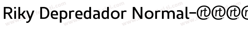 Riky Depredador Normal字体转换